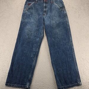 Johnny Blaze Jeans Mens 38 Blue Denim Vintage JNCO Style 90s Baggy Hip Hop Skate